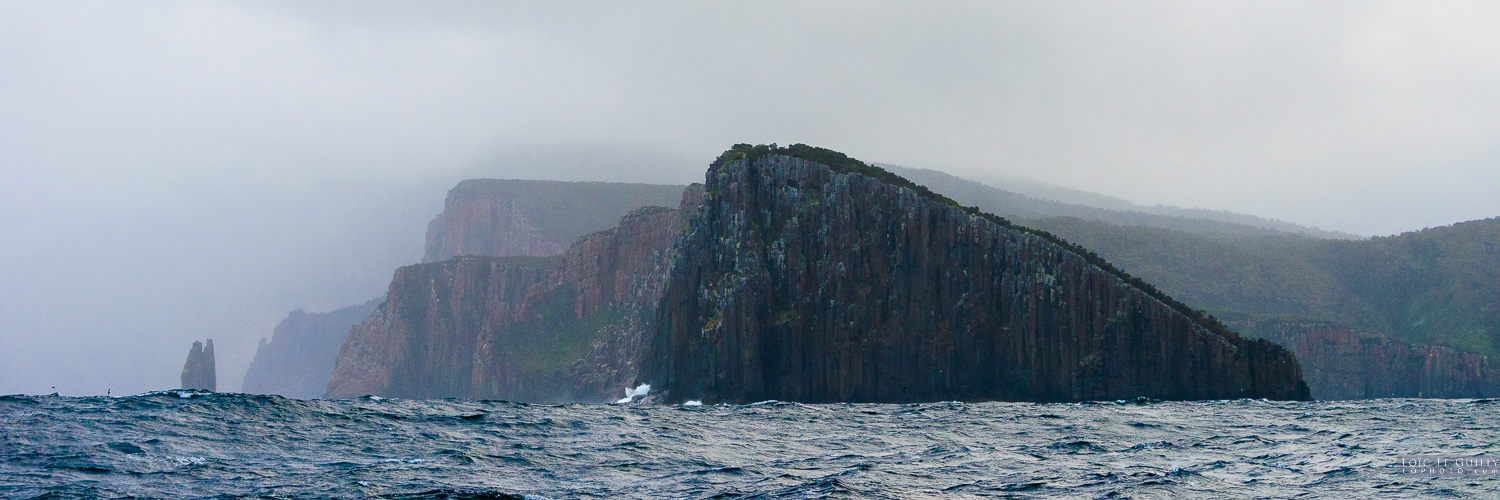 photograph of Cape Hauy in the mist